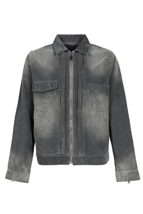 CORDUROY SLIDE JACKET / ASH