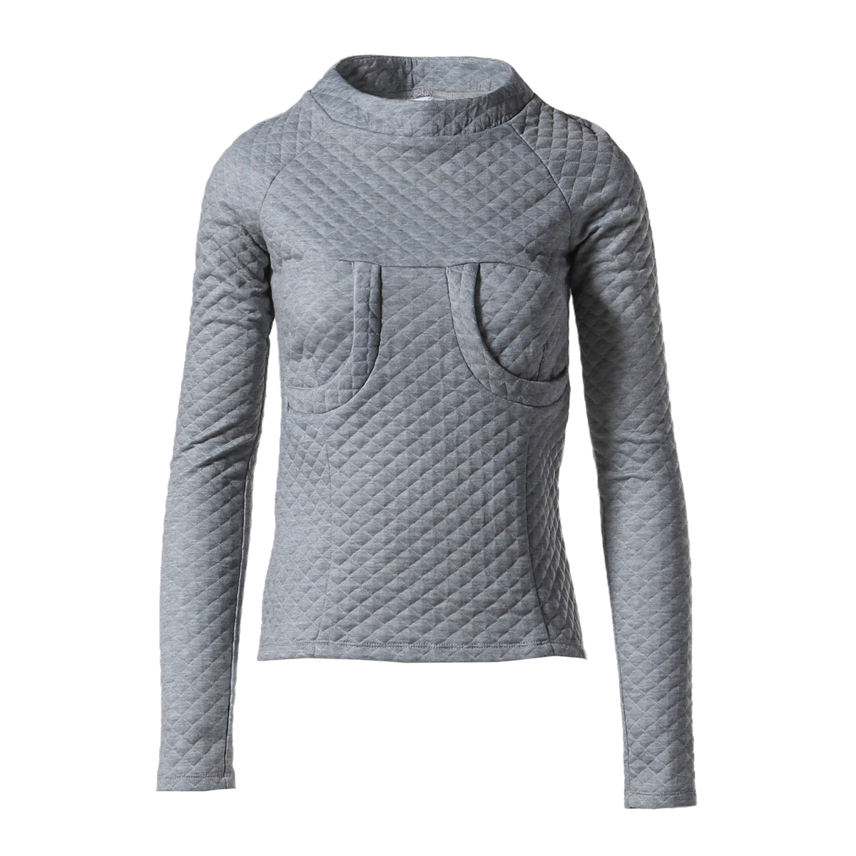 Lucila Safdie FW24 DAKOTA TOP GREY JERSEY / GREY - NUBIAN