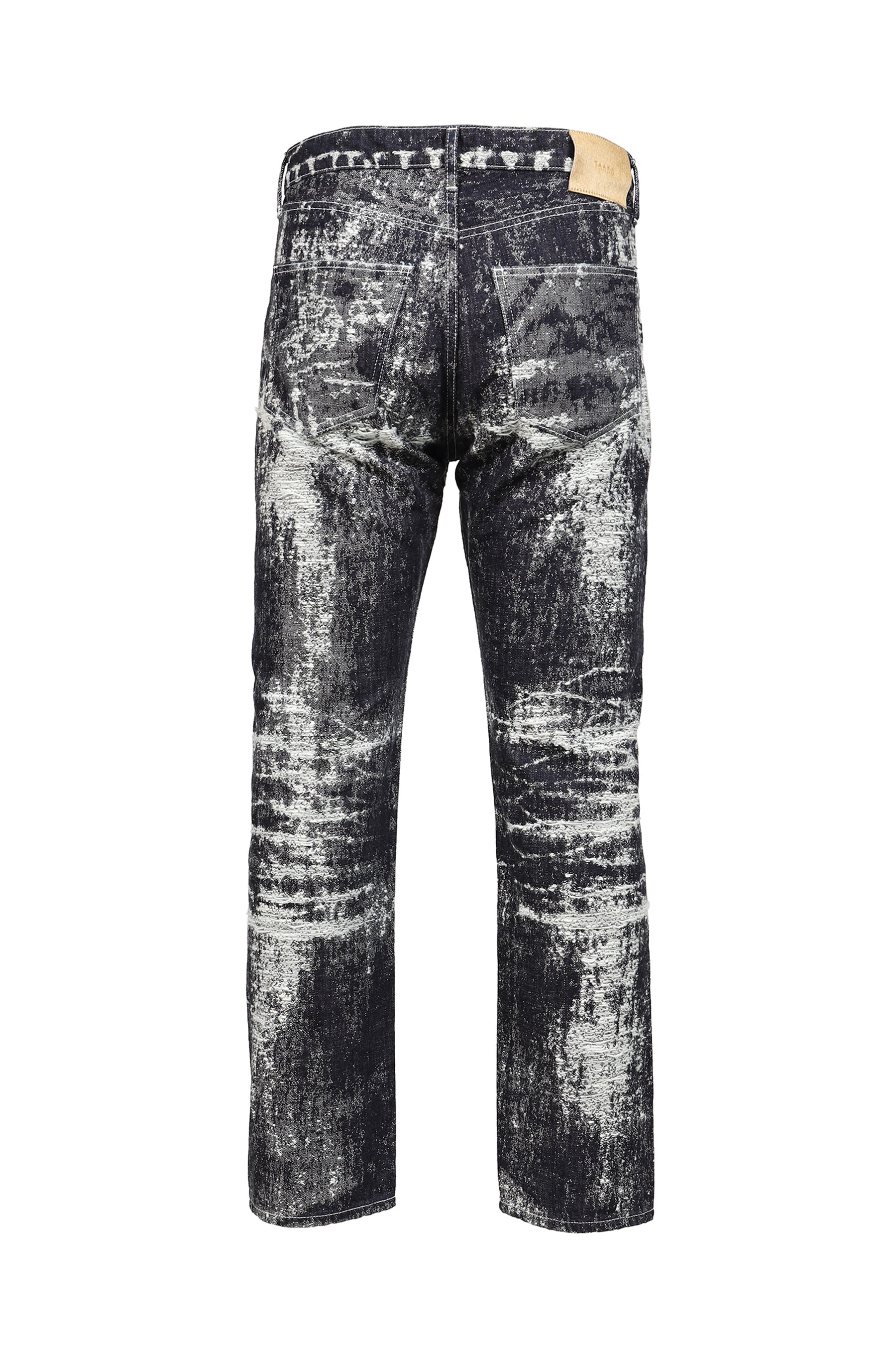 JACQUARD DENIM TIGHT PANTS / ONE WASH