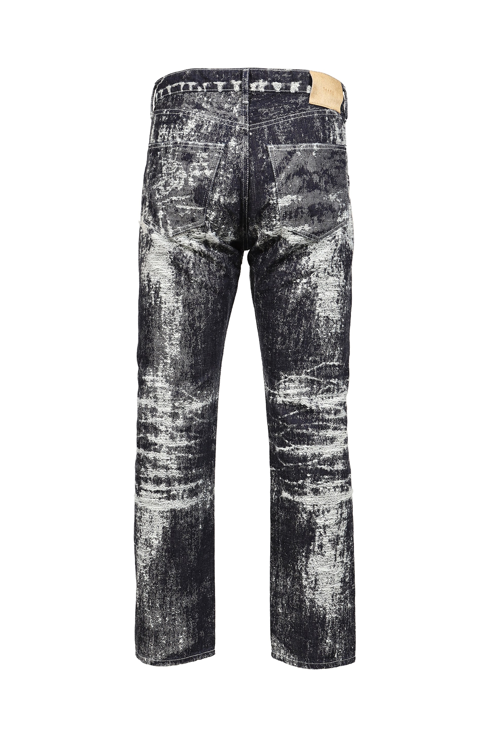 JACQUARD DENIM TIGHT PANTS / ONE WASH