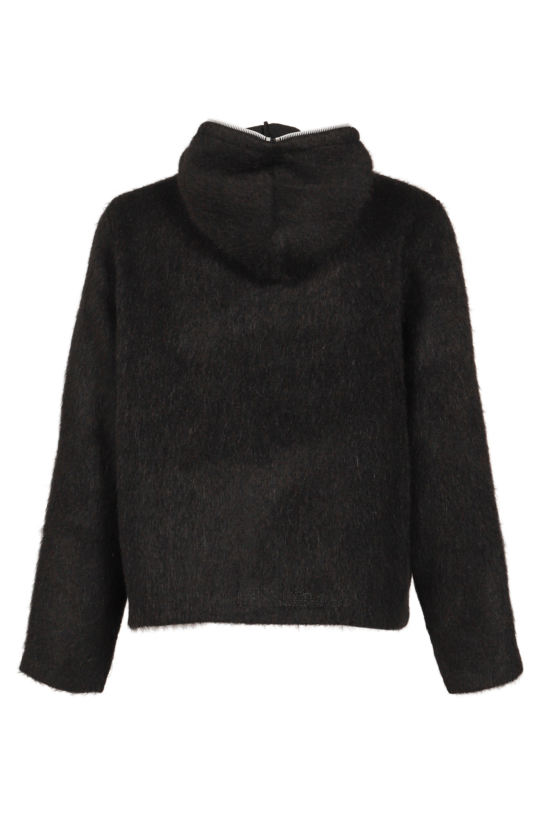 FULL ZIP HOOD / BLK