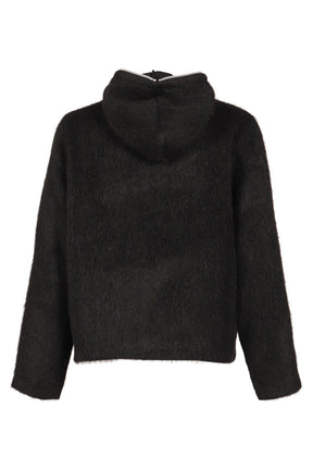 FULL ZIP HOOD / BLK