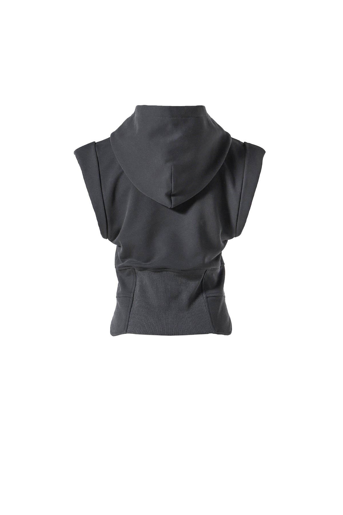 CORSET SLEEVELESS HOODIE / CHA