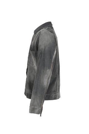 CORDUROY SLIDE JACKET / ASH