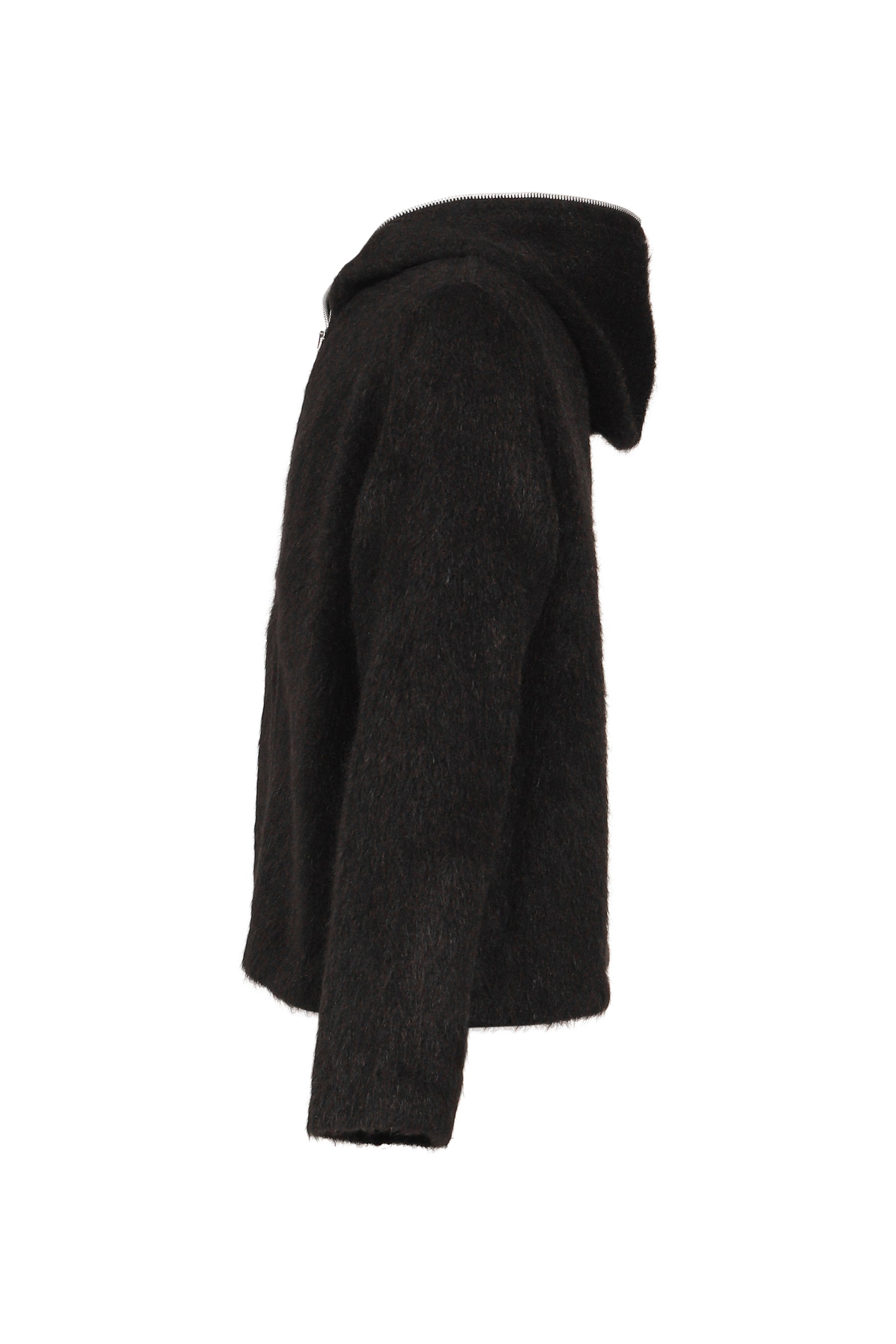 FULL ZIP HOOD / BLK