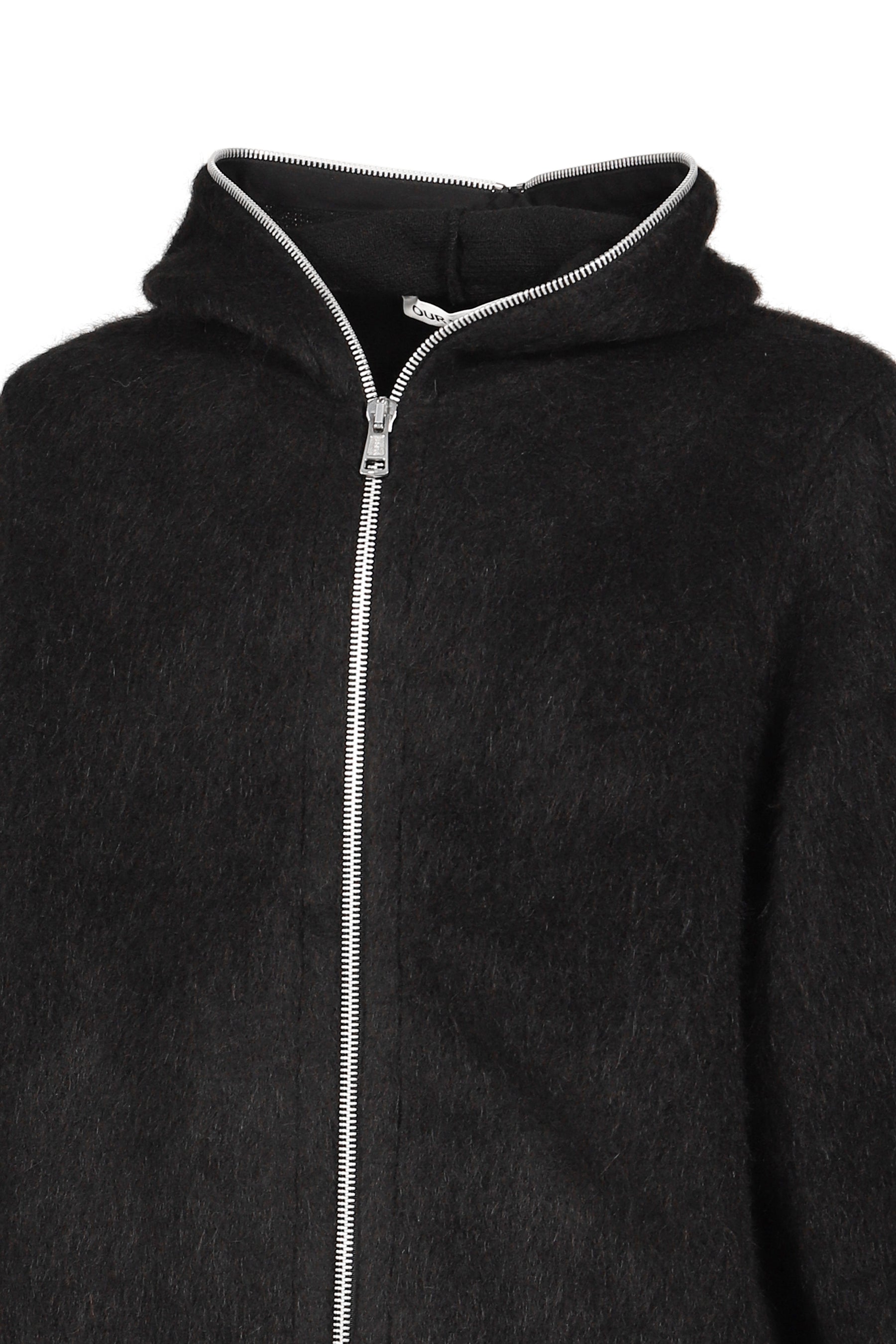FULL ZIP HOOD / BLK