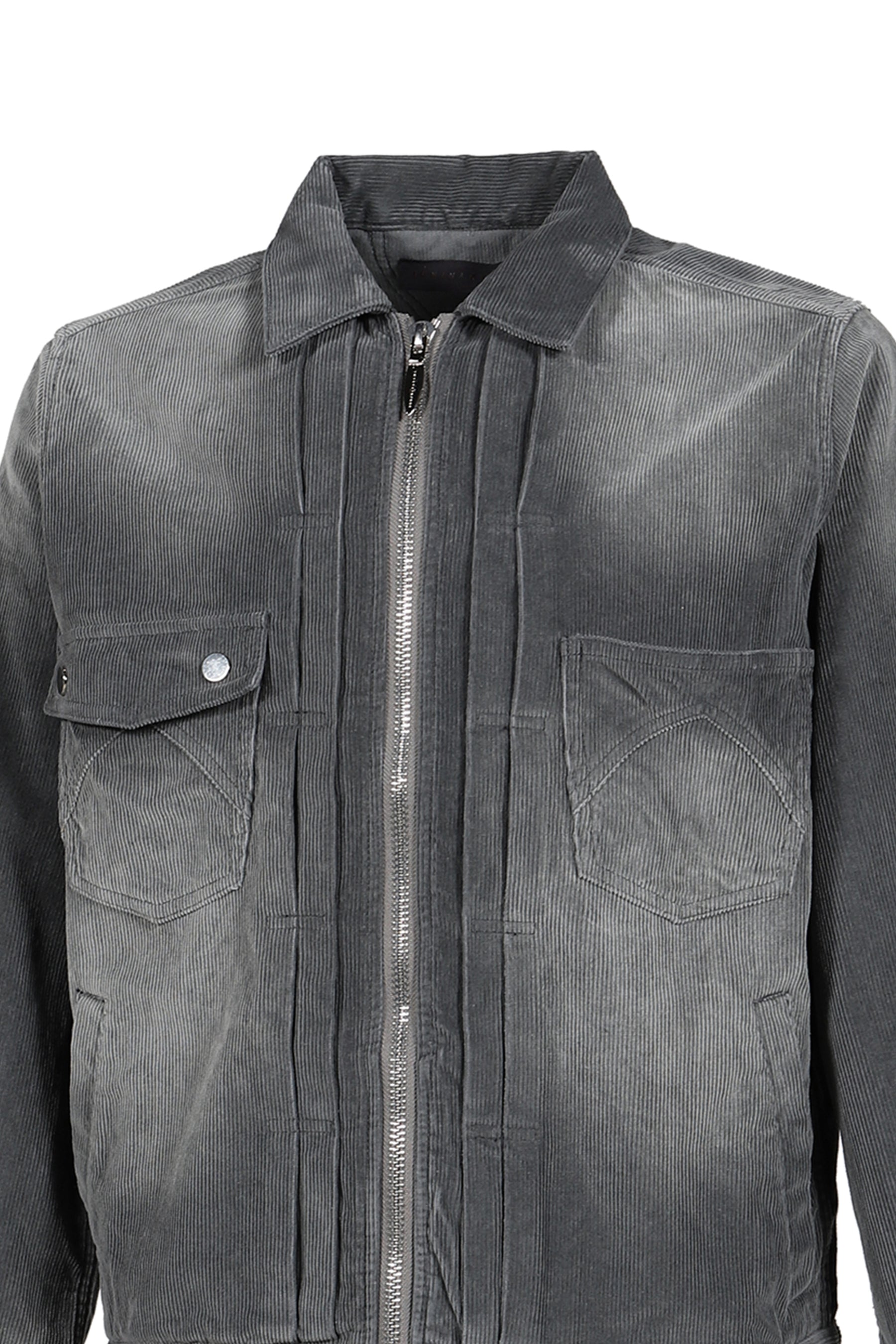 CORDUROY SLIDE JACKET / ASH