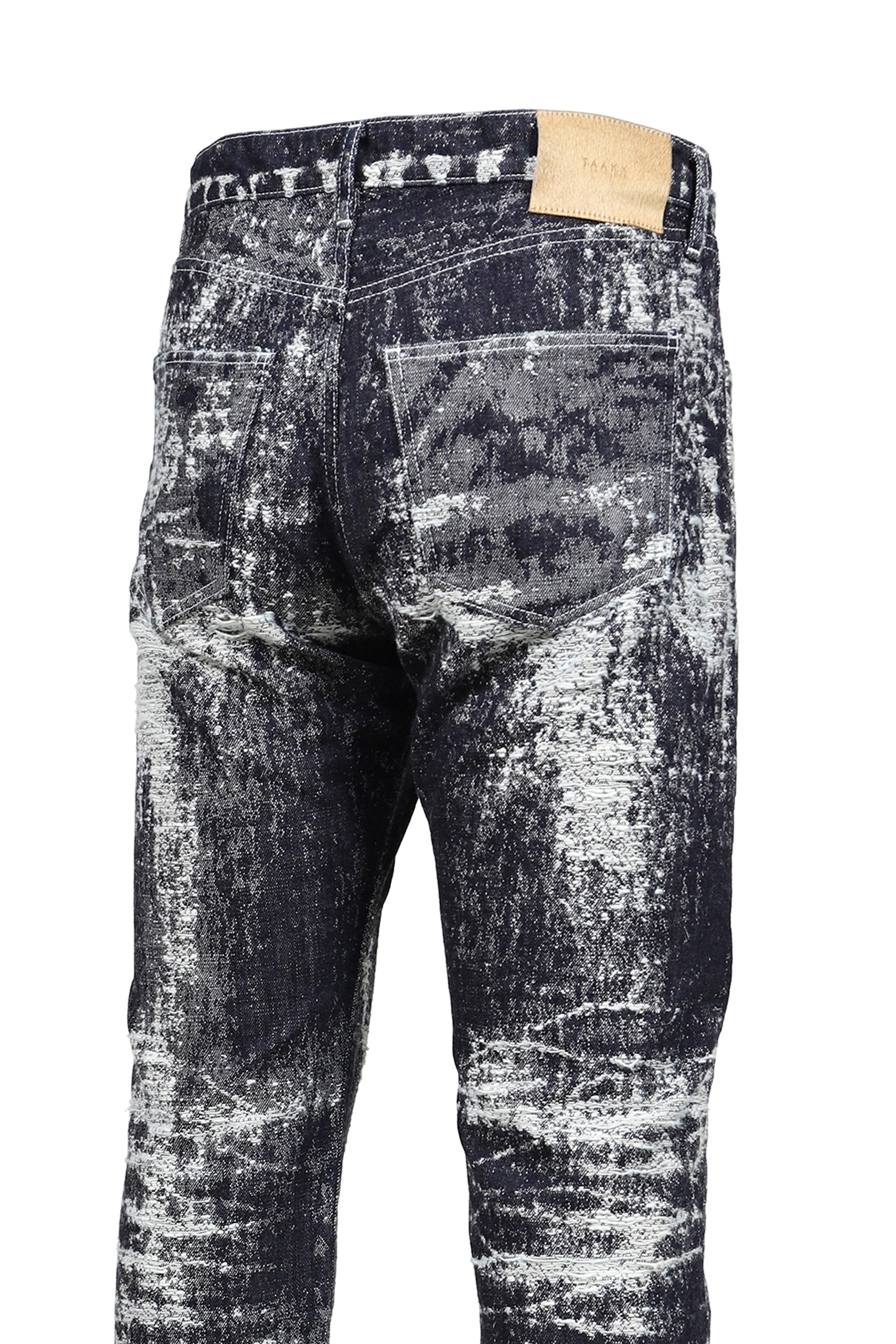 TAAKK タークFW26 JACQUARD DENIM TIGHT PANTS / ONE WASH - NUBIAN