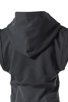 CORSET SLEEVELESS HOODIE / CHA