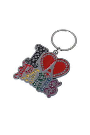 UNISEX I LOVE PARIS KEYCHAIN METAL / MULTI