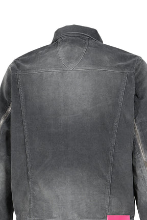 CORDUROY SLIDE JACKET / ASH