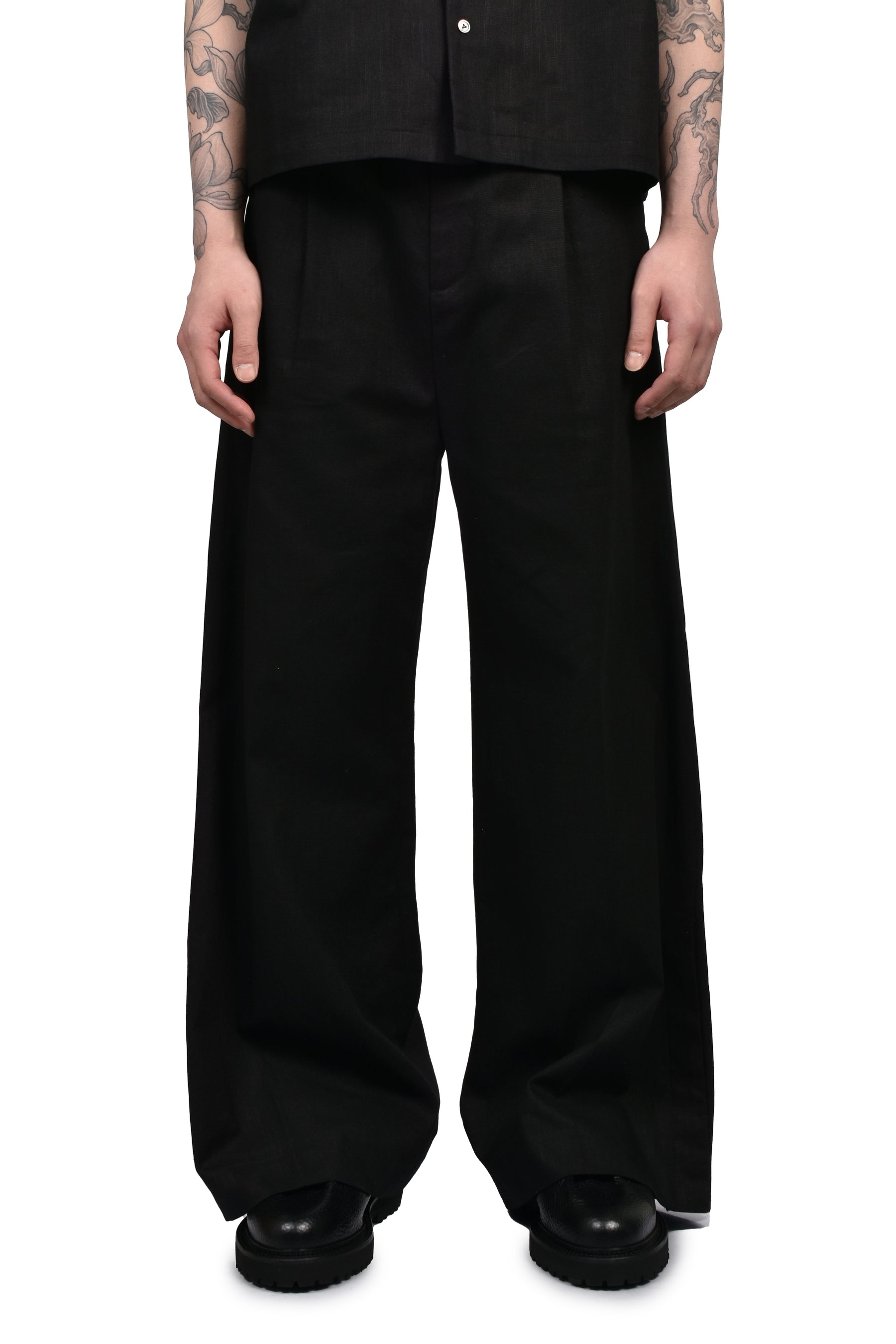 CITIES' CLUB WIDECUT / BLK RAMIE