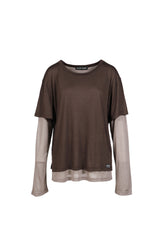 MASON LAYERED LONG SLEEVE T-SHIRT / BRW