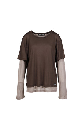 MASON LAYERED LONG SLEEVE T-SHIRT / BRW