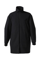 FILLED CAR COAT / BLK