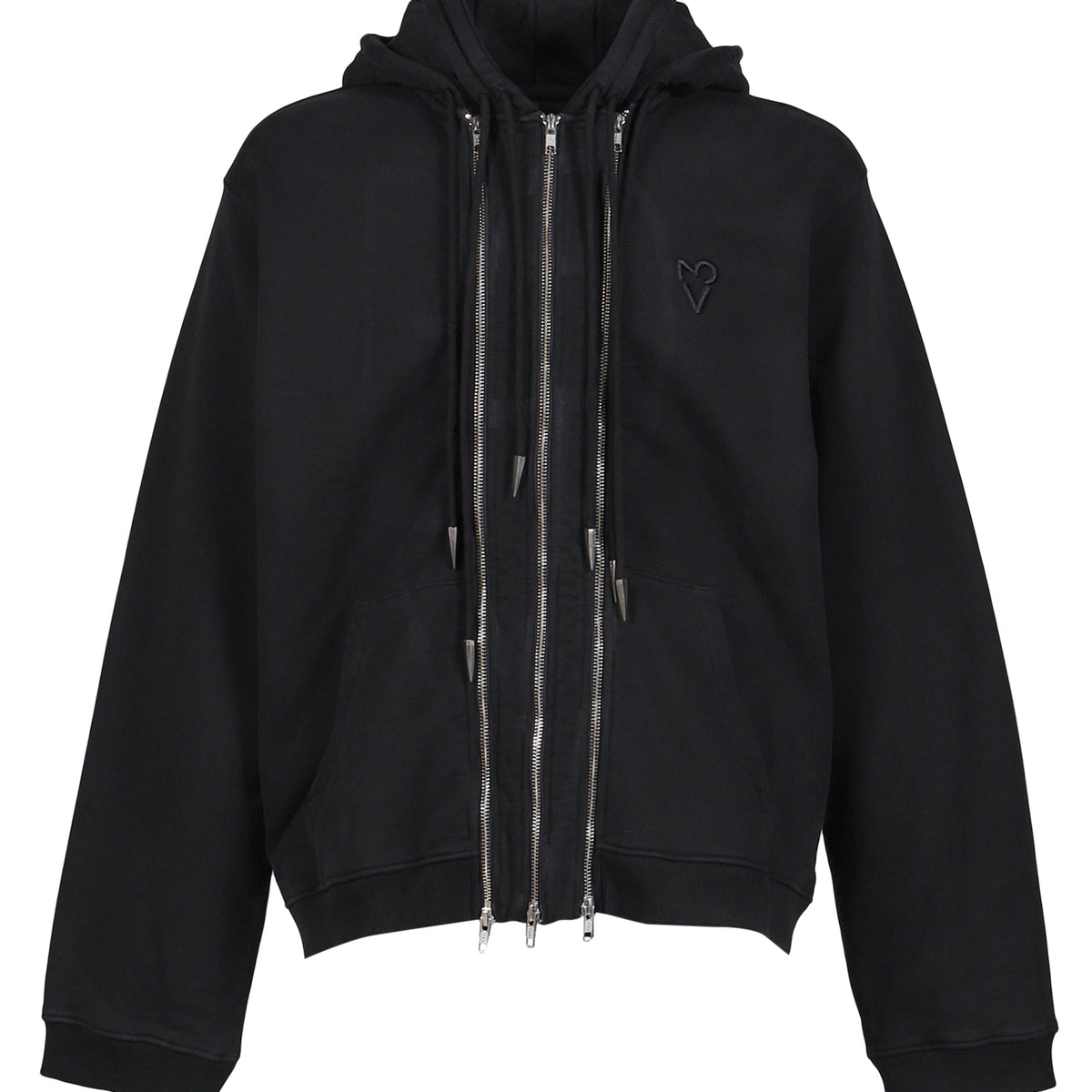 VAIN ヴァイン FW25 THREE ZIP HOODIE BLACK / BLK - NUBIAN ヌビアン