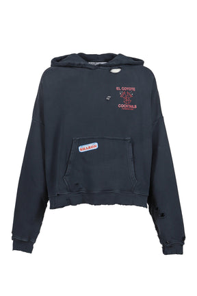 VALLEY OF DOLLS HOODED SWEATSHIRT / VTG BLK