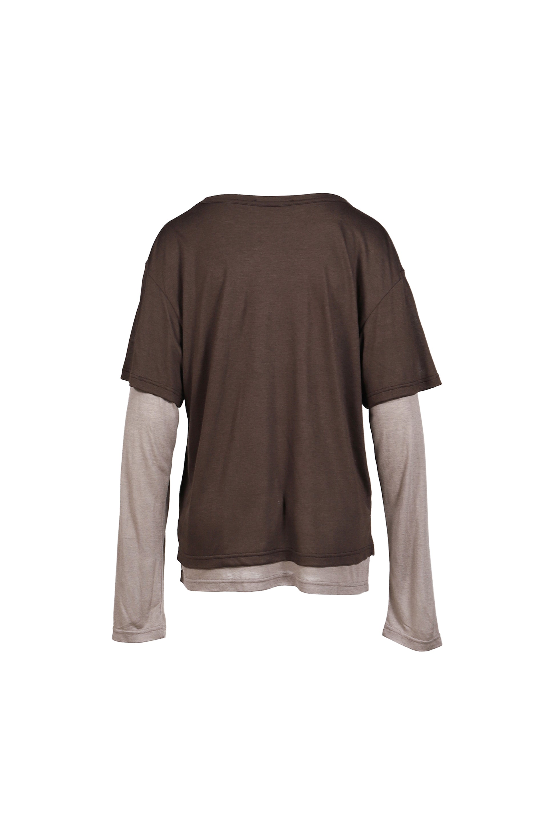 MASON LAYERED LONG SLEEVE T-SHIRT / BRW