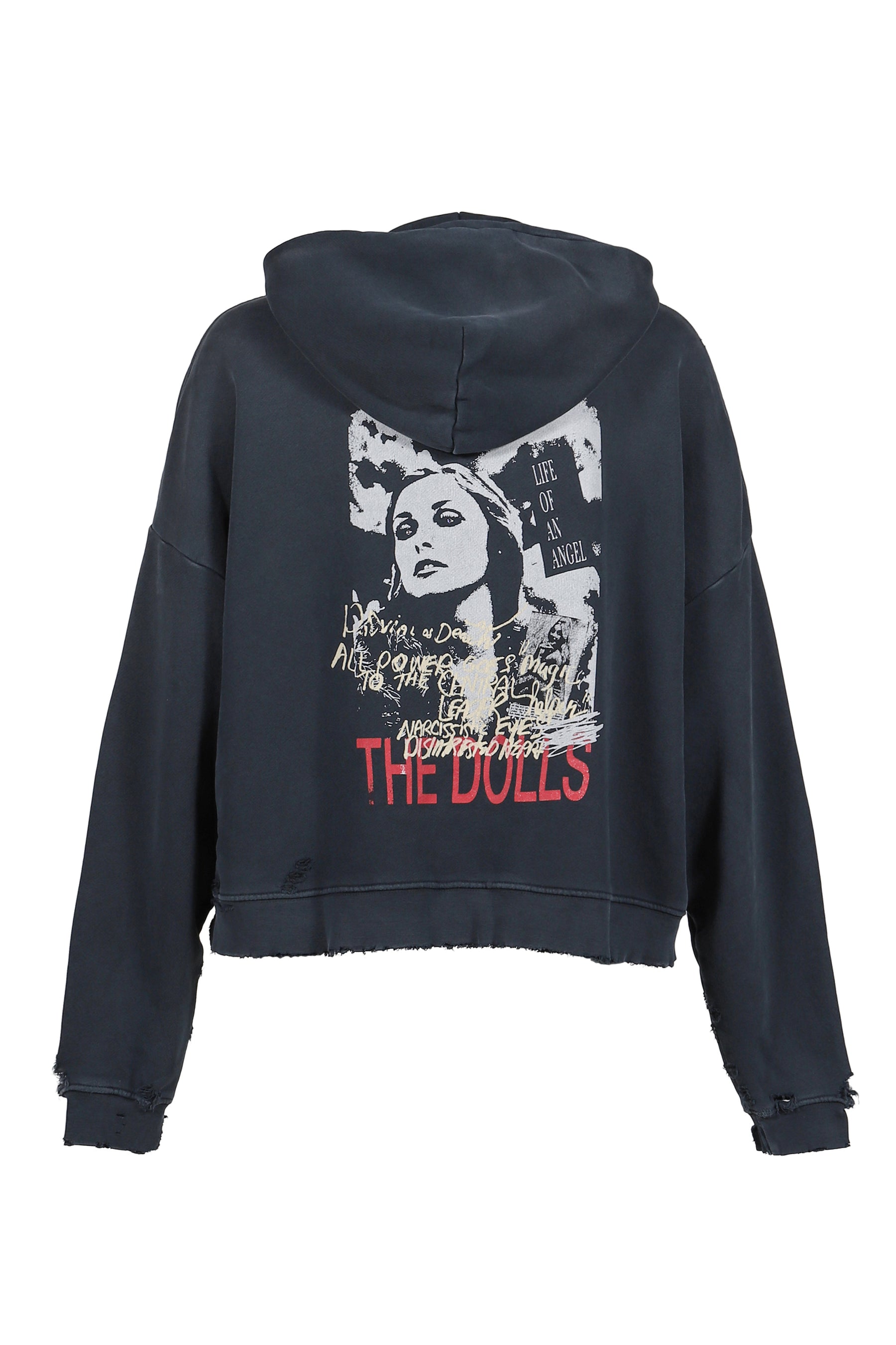 VALLEY OF DOLLS HOODED SWEATSHIRT / VTG BLK