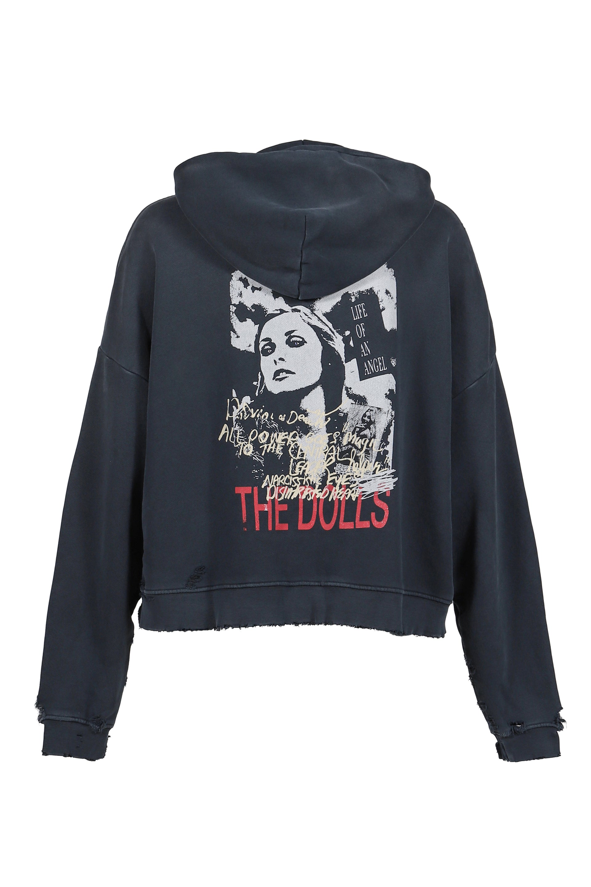 VALLEY OF DOLLS HOODED SWEATSHIRT / VTG BLK