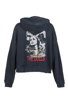 VALLEY OF DOLLS HOODED SWEATSHIRT / VTG BLK