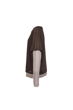 MASON LAYERED LONG SLEEVE T-SHIRT / BRW