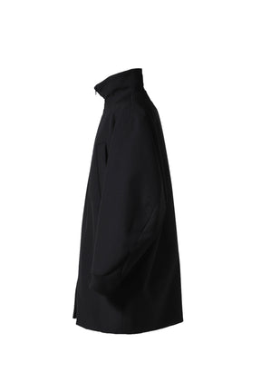 FILLED CAR COAT / BLK