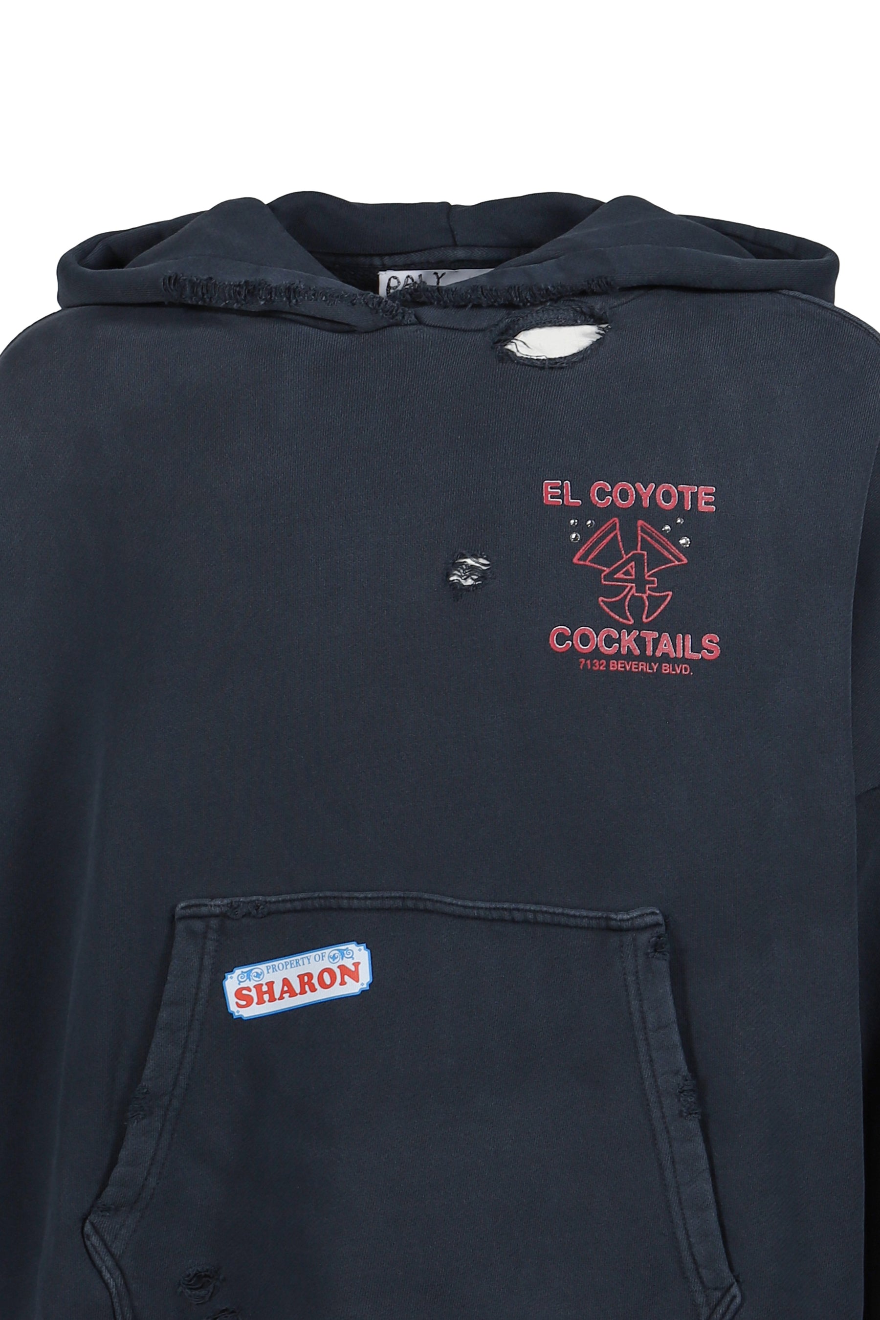 VALLEY OF DOLLS HOODED SWEATSHIRT / VTG BLK