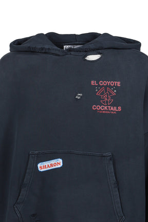 VALLEY OF DOLLS HOODED SWEATSHIRT / VTG BLK