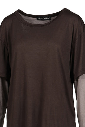 MASON LAYERED LONG SLEEVE T-SHIRT / BRW