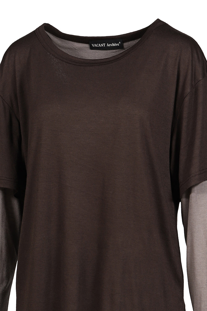 MASON LAYERED LONG SLEEVE T-SHIRT / BRW