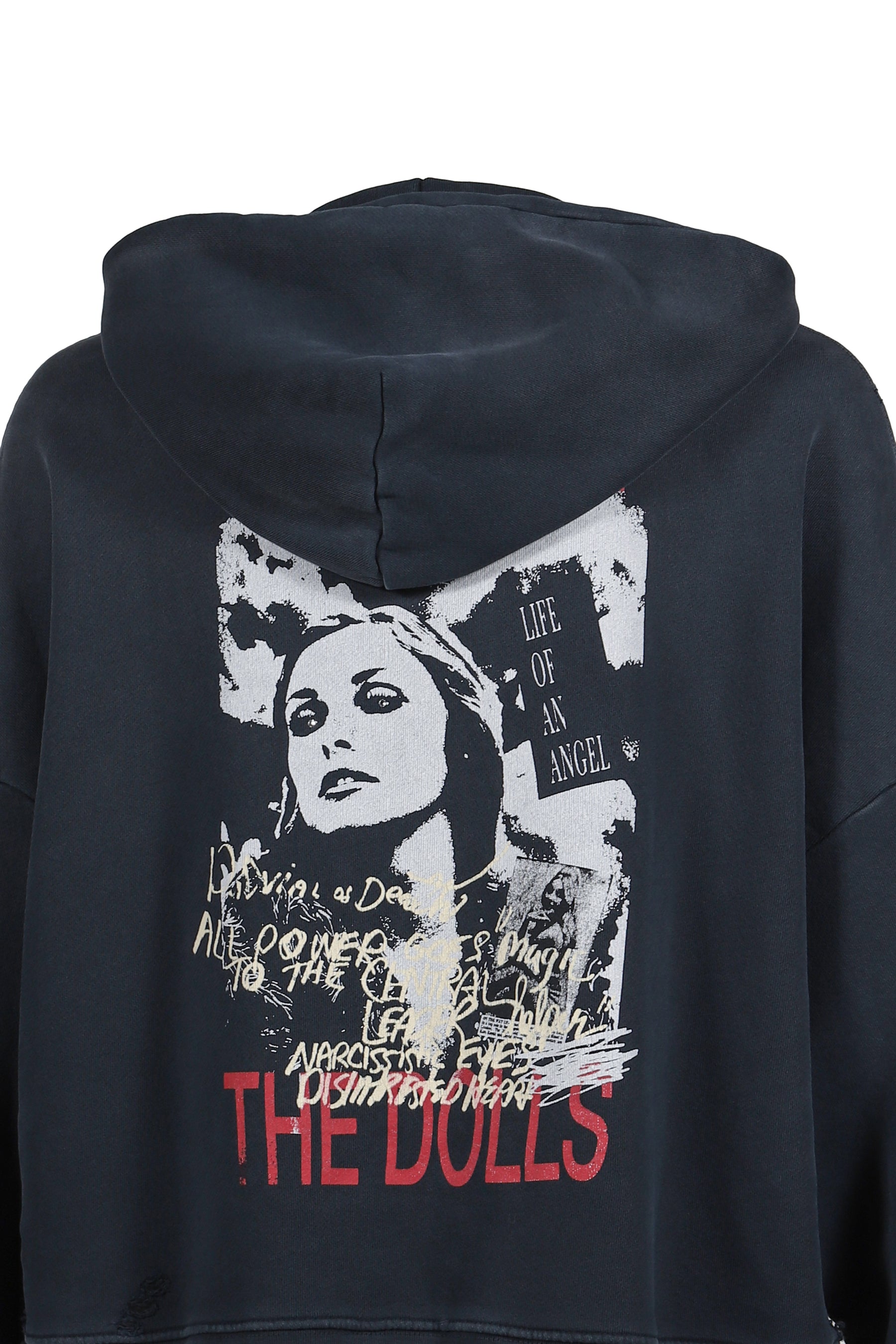 VALLEY OF DOLLS HOODED SWEATSHIRT / VTG BLK