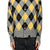 DIAMOND SCRAPED CARDIGAN / LEMON