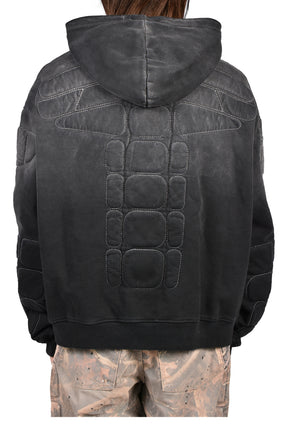 MOTO HOODIE / WASHED BLK