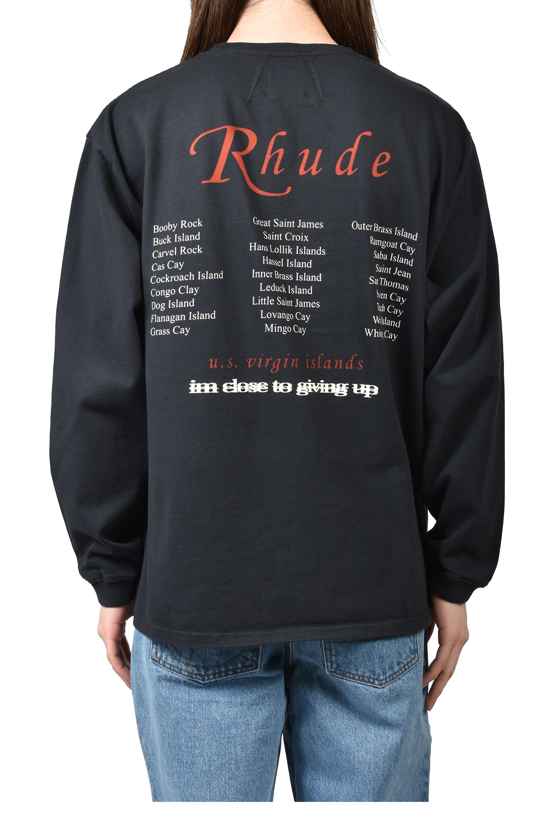 USVI REGATTA TOUR LS TEE / VTG BLK