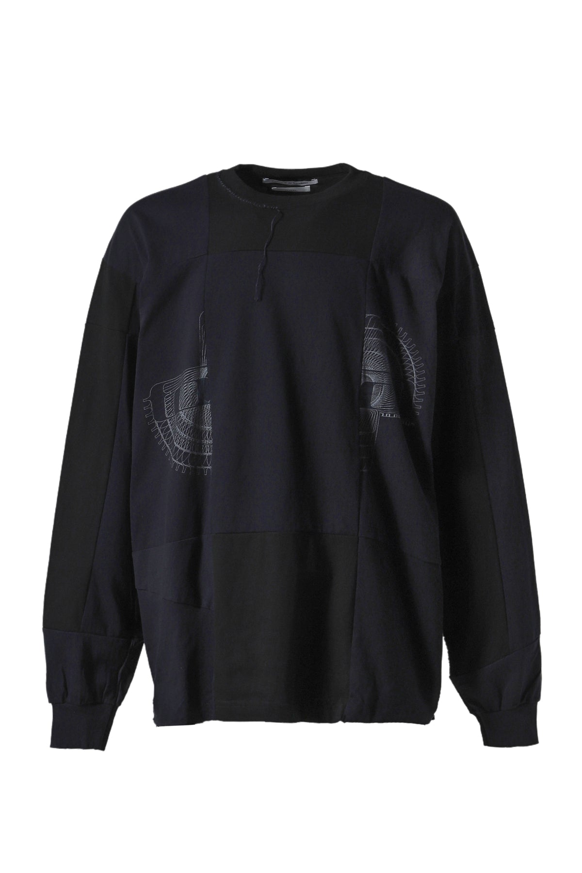 ARCHIVE TEE PATCH WORK LS TEE K /  BLK