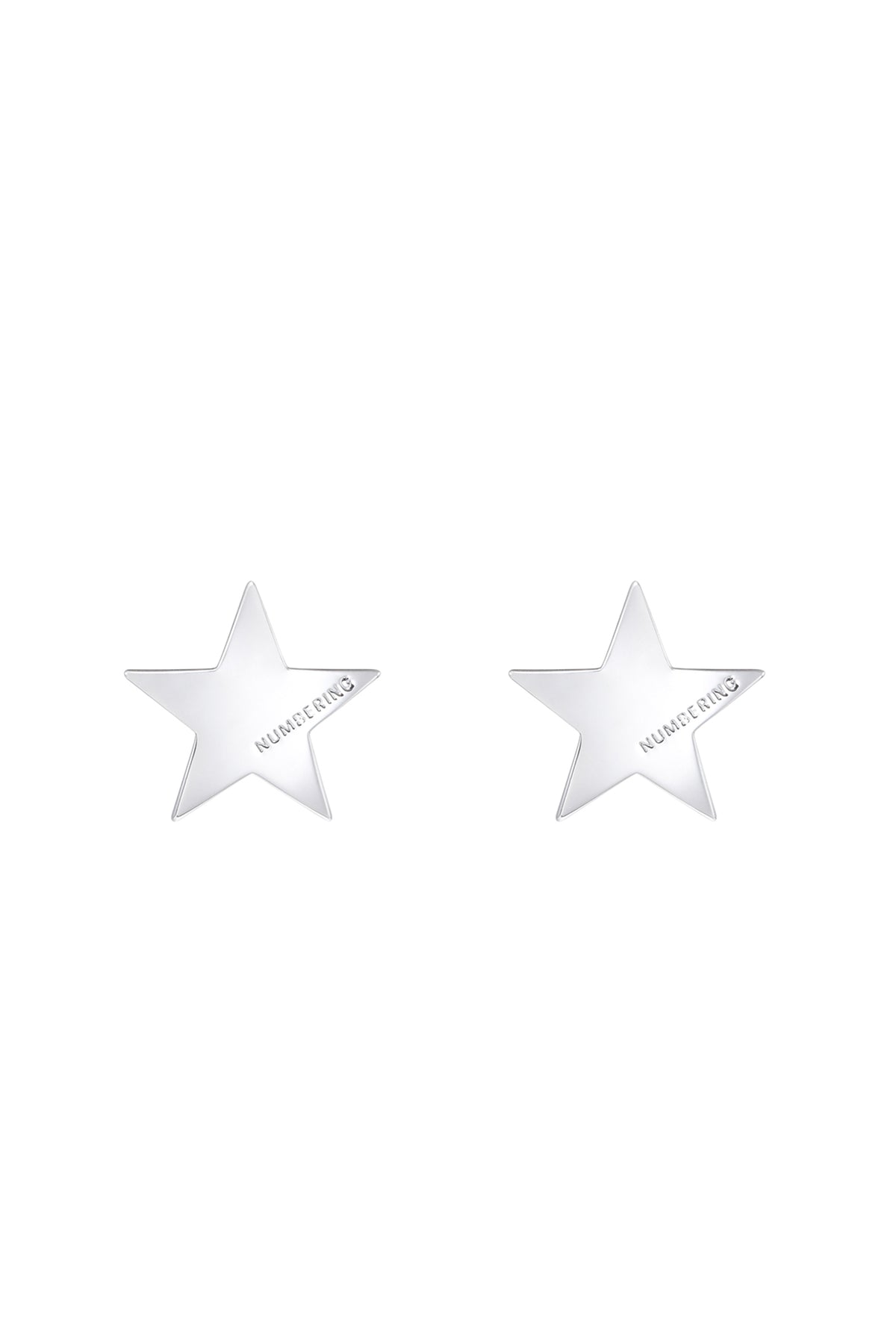 PLAIN STAR EARRINGS / SIL