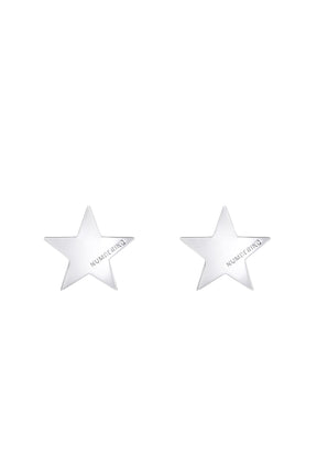 PLAIN STAR EARRINGS / SIL