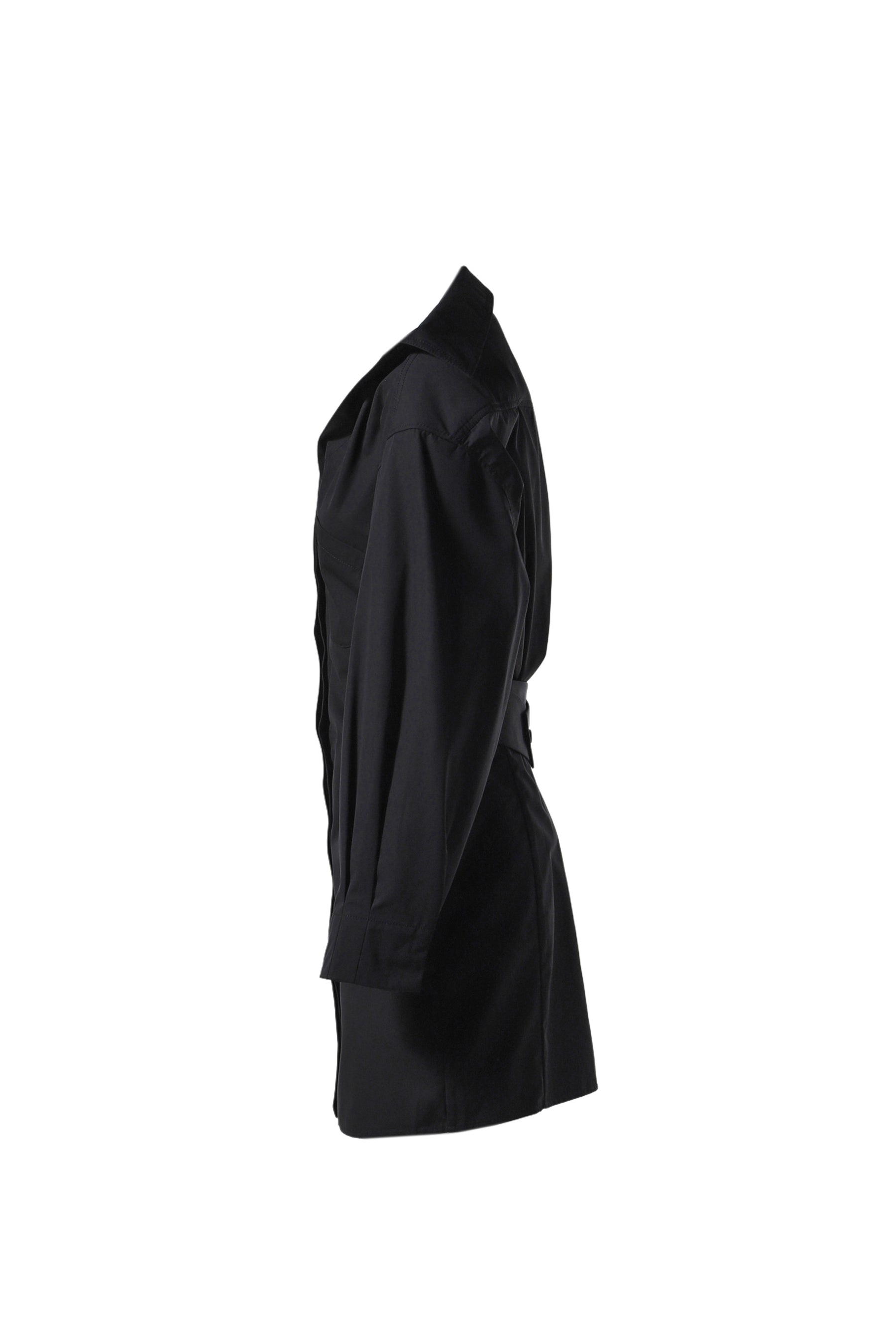 LA MINI ROBE CHEMISE / BLACK