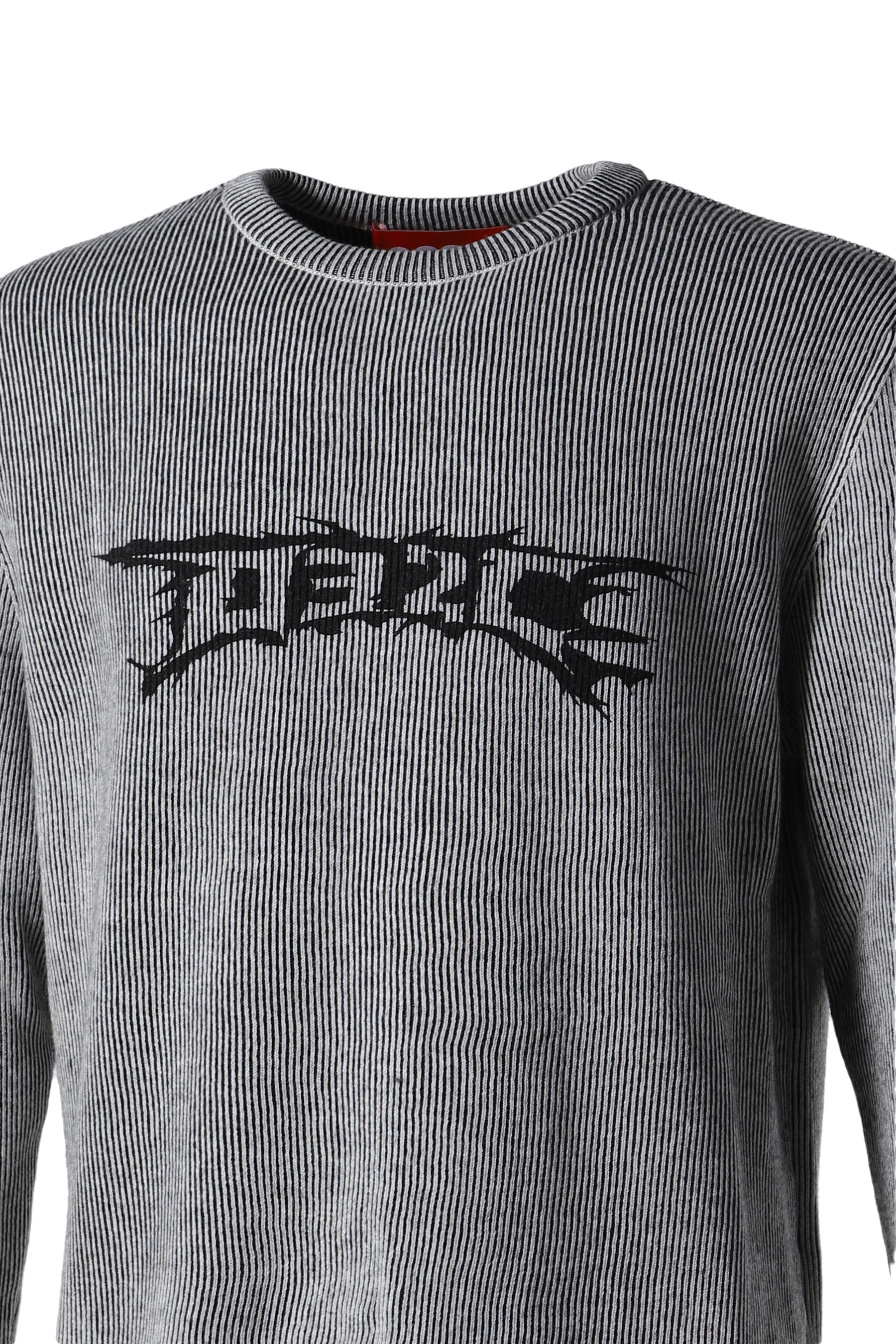 NERVE SHATTER SLIM CUT LONGSLEEVE / BLK WHT