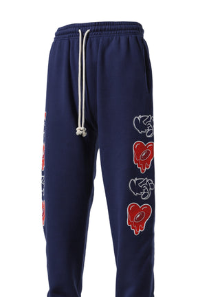 LOGO SWEAT PANTS / NAVY