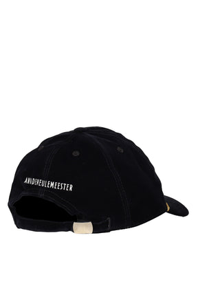 TEM BASEBALL CAP WITH "THE NEW POETRY CLUB" EMBROIDERY / NVY