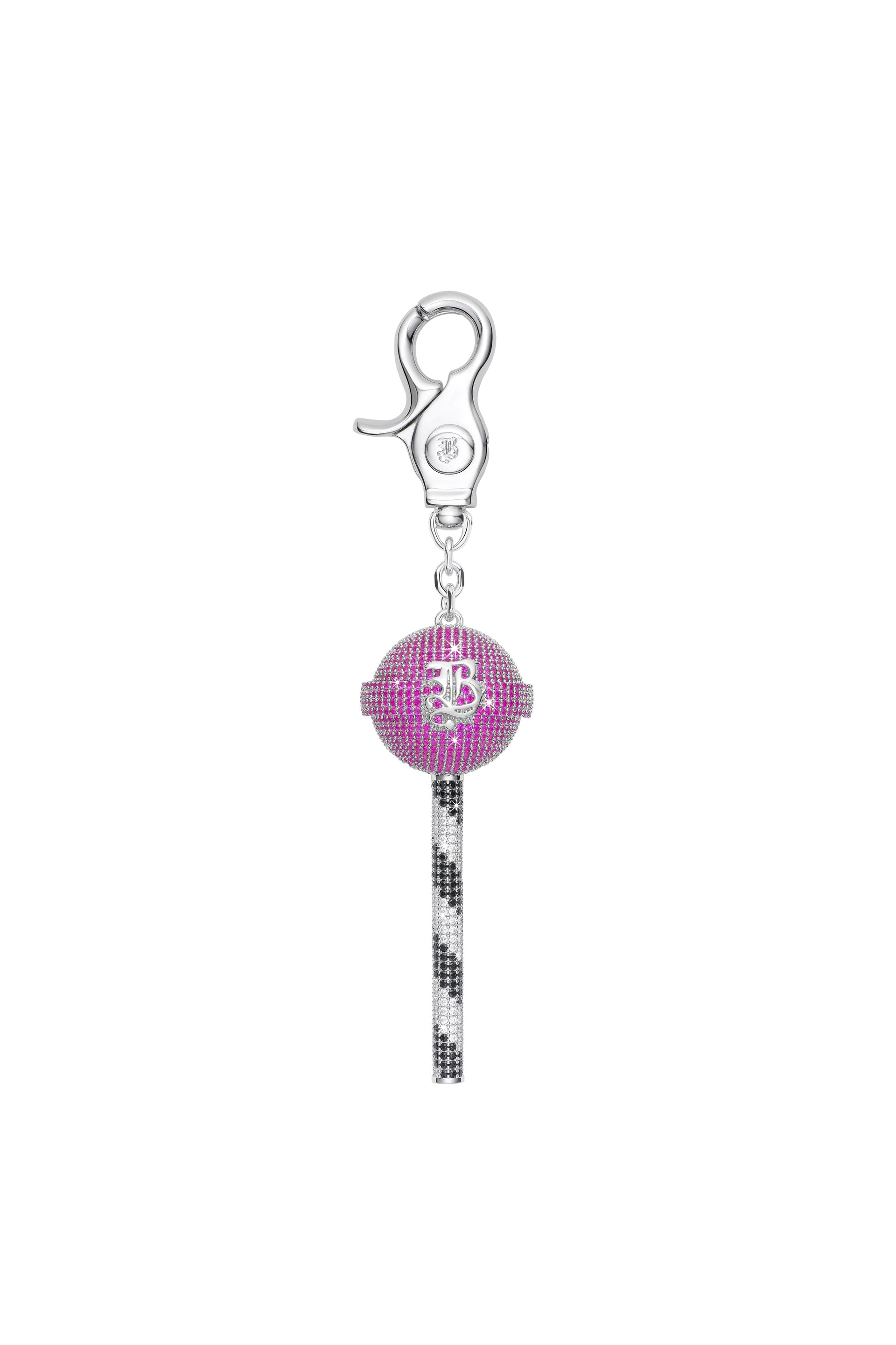 COLORFUL CRUSHED ICE LOLLIPOP / BARBIE PNK BLK WHT