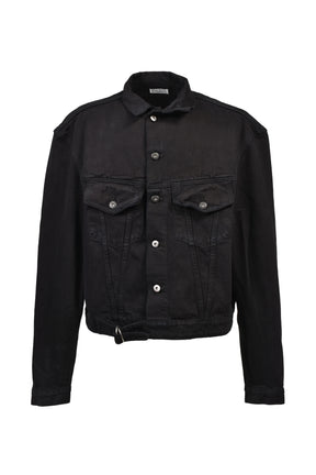 DENIM TRUCKER JACKET / BLK