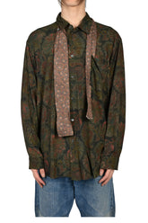 LIQUID PENNA LONG SLEEVE / POMENGRADE GREEN