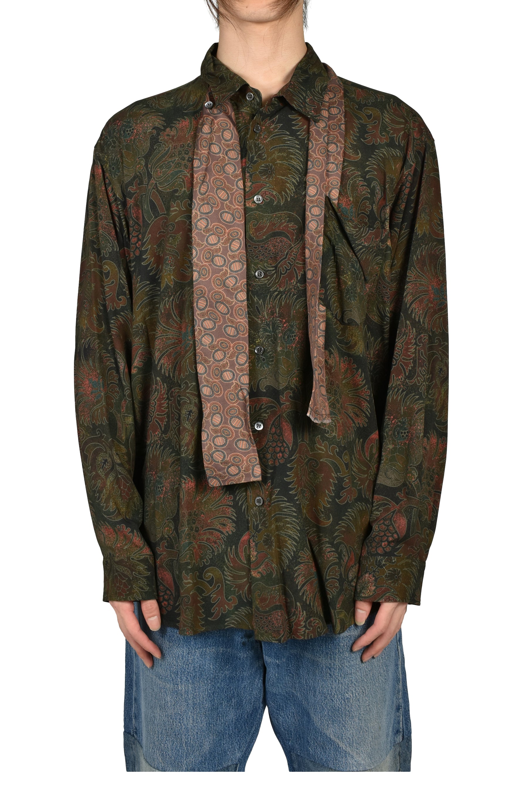 LIQUID PENNA LONG SLEEVE / POMENGRADE GREEN