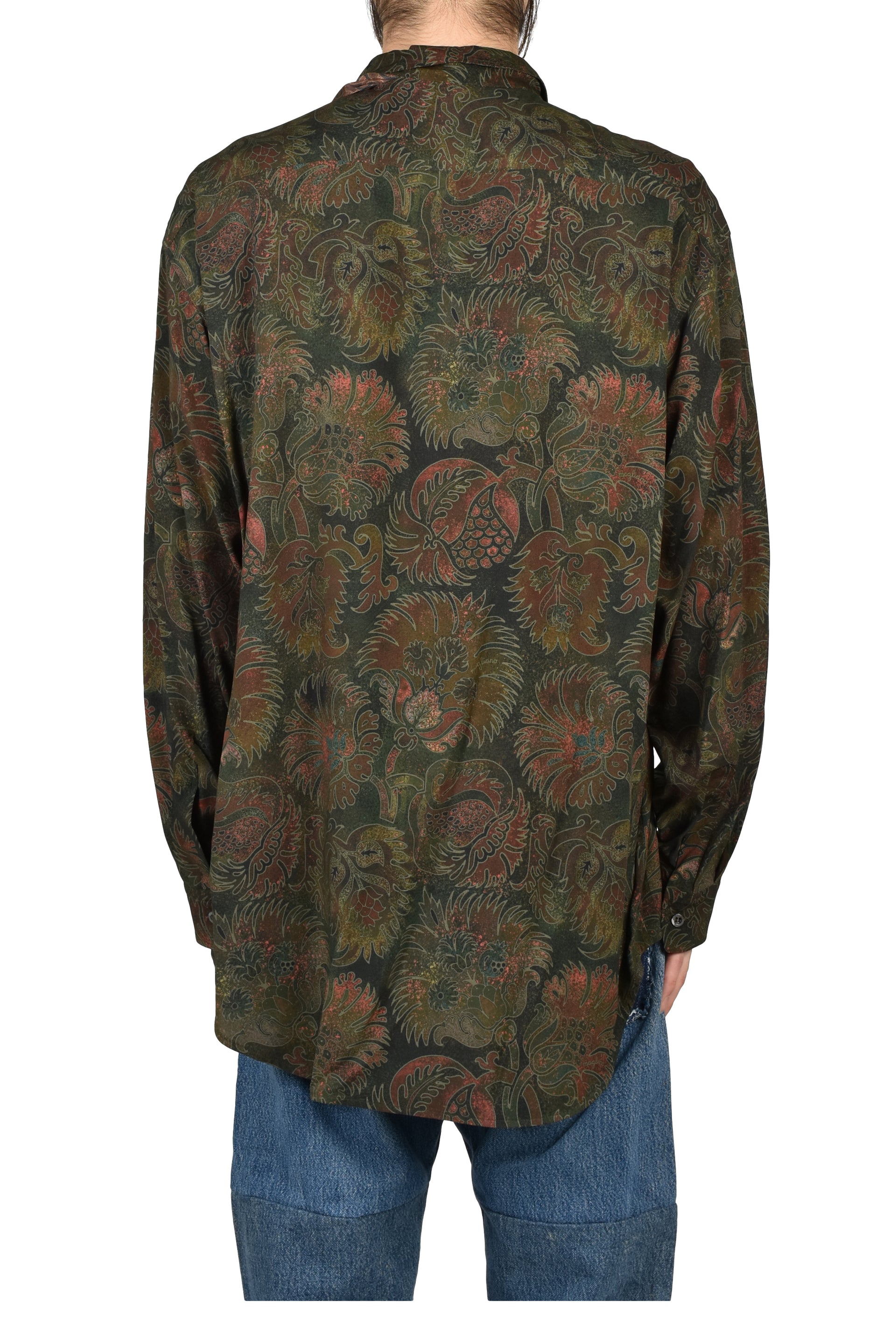 LIQUID PENNA LONG SLEEVE / POMEGRANATE GREEN