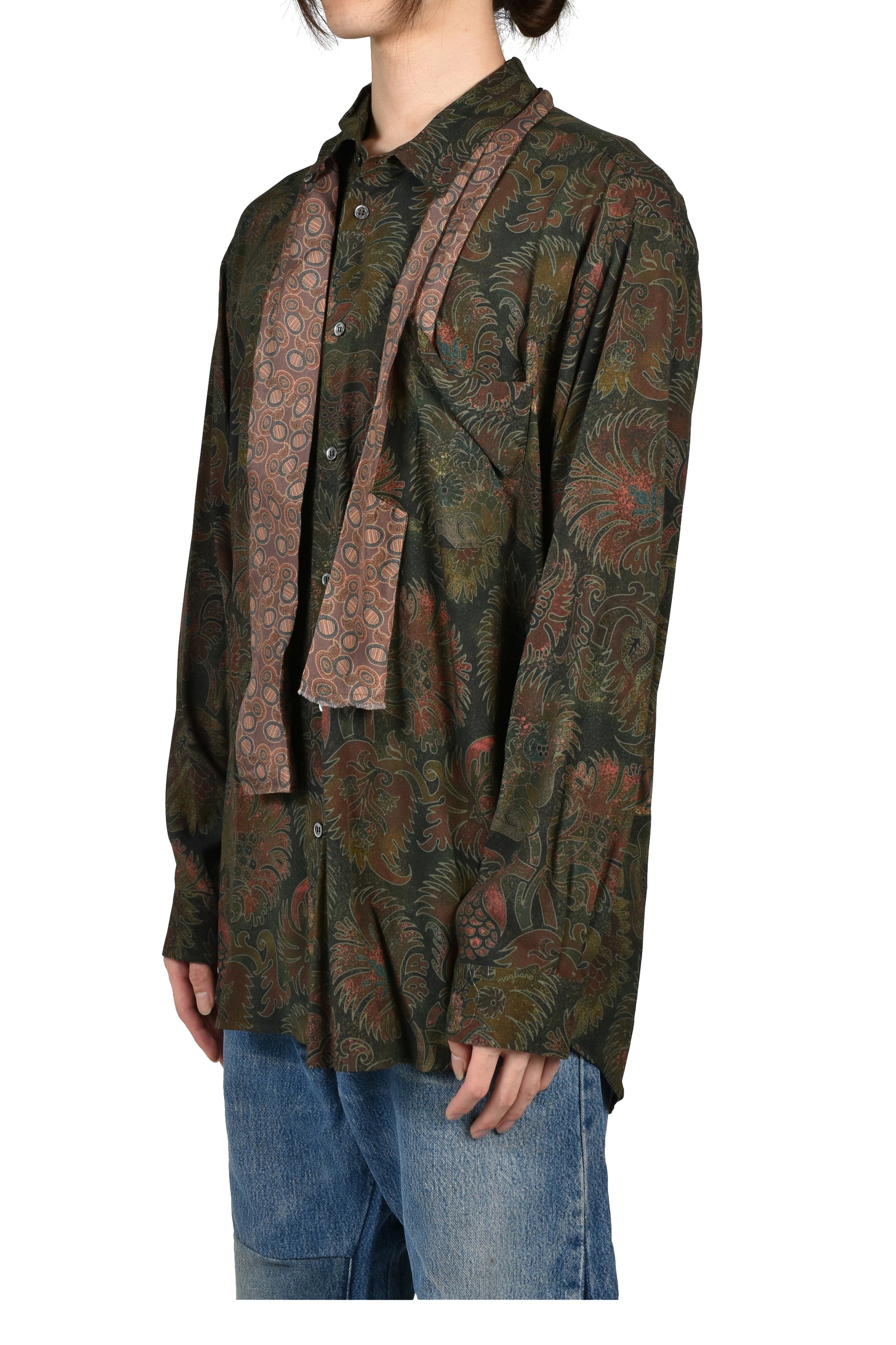 LIQUID PENNA LONG SLEEVE / POMENGRADE GREEN