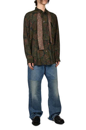LIQUID PENNA LONG SLEEVE / POMENGRADE GREEN