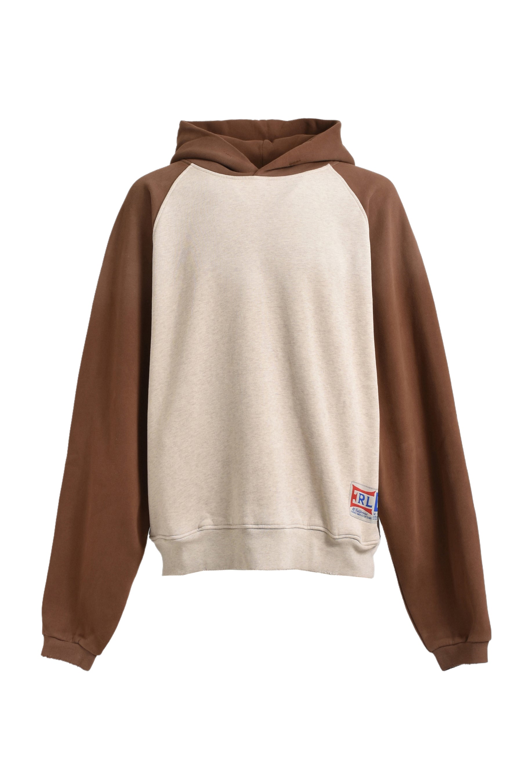 RAGLAN HOODIE KNIT / WHT BRWN